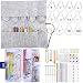 Exquiss Knitting Needles Set-11 Pcs Lace Circular Stainless Steel Circular Knitting Needles+9 Pcs Aluminum Crochet Hooks+Knitting Weaving Tools+Felt Knitting Needles Case (Stainless Steel+Aluminum)