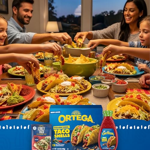Ortega Taco Kit, 12 Yellow Corn Taco Shells, Taco Seasoning and Taco Sauce - image 3