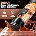 Portable Coffee Maker Espresso Machine Small Electric Battery Operated Coffee Cup Mini Espresso Machines Self-Heating Car Travel Espresso Pod Maker, 3-IN-1 Ground Coffee & NS Capsule Hiking Camping