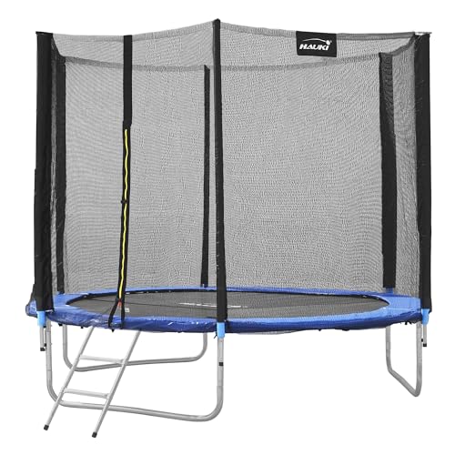 Hauki Trampolín Redondo De Exterior Ø244 Cm Azul Gs Probado Juego Completo Con Red De Seguridad, Escalera, Bordes Cubiertos Y Postes Alcochados Cama Elástica Estable Soporta Hasta 150 Kg Hauki Trampolín Redondo De Exterior Ø244 Cm Azul Gs Probado Juego Completo Con Red De Seguridad, Escalera, Bordes Cubiertos Y Postes Alcochados Cama Elástica Estable Soporta Hasta 150 Kg