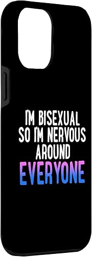 Miniatura 6 de iPhone 14 Pro I'm Bisexual So I'm Nervous Around Everyone Bi Pride Humor Case