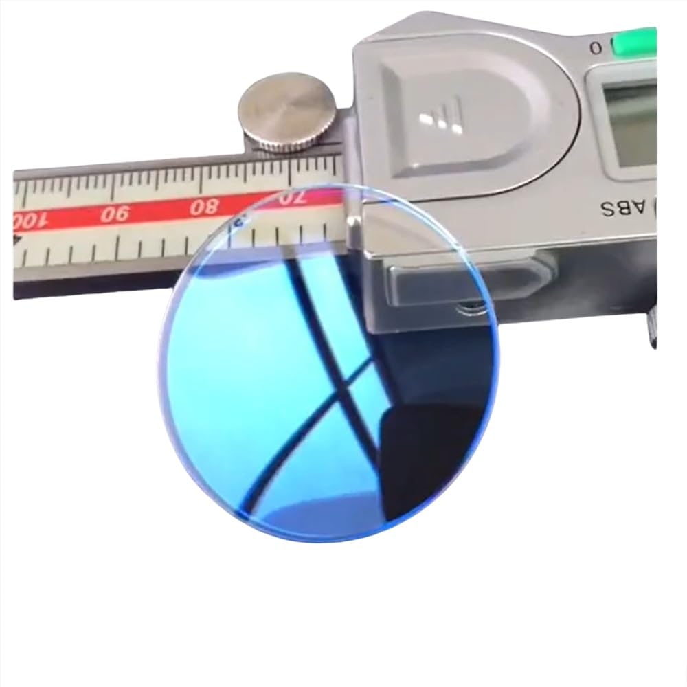 Blue Double Dome Watch Glass - 1.2mm Thick AR Coated Mineral Glass for 28-38.5mm Watches(29.5mm)