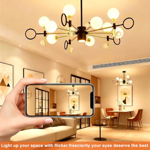 Image of Vinaco Glass G25 led Globe Light Bulbs Dimmable 6W 120V 2700K for Bathroom