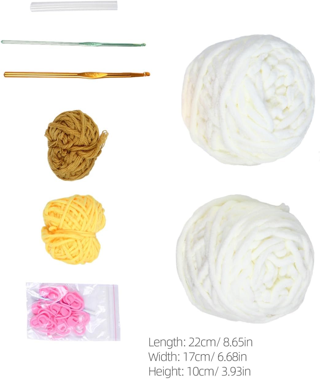 jojofuny 1set Knitting DIY Kit Bag Making Material Hand-Sewn Yarn Bag Women Starter