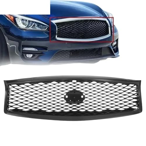 Grille avant calandre centrale noire résout problème caméra pour Q70