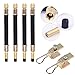 Golrisen 4pcs Extensión de Válvula de Neumático de 19cm con 2pcs Abrazaderas Metalicas,Adaptador Inflado Neumáticos Flexible,para Llantas de Camión/Coche/Moto/Autobús/Moto Eléctrico/Patinete Eléctrico