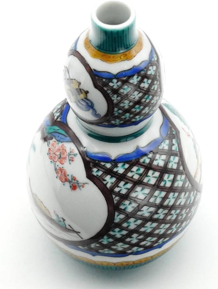 蔵出し九谷酒器5点セット(徳利1本盃4個)