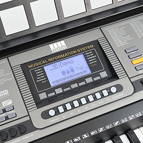 Axus AXP2L Clavier portable à 61 touches lumineuses type piano, synthétiseur à touches dynamiques lumineuses de taille… - Les Beatles, Paul McCartney, John Lennon, RIngo Starr, George Harrison Axus AXP2L Clavier portable à 61 touches lumineuses type piano, synthétiseur à touches dynamiques lumineuses de taille… – Image 3