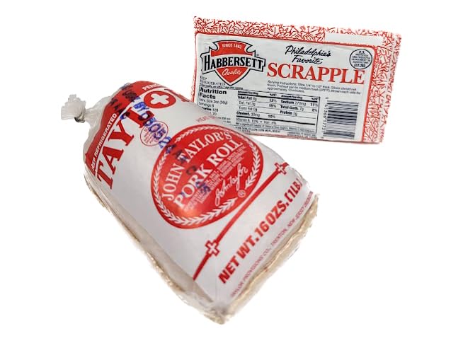 Generic Habbersett Original Scrapple 16 oz (Pack of 3) and Taylor Pork 16 oz