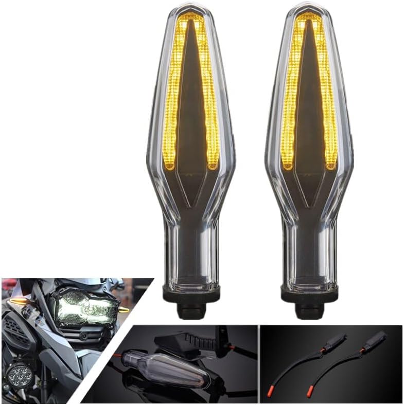 Miniatura 2 de Motocicleta LED intermitente indicador de luz intermitente 12V intermitente para B-MW R1200 S1000XR F800 S 1000 RR R 1200 GS R 1250RS G 650 GS