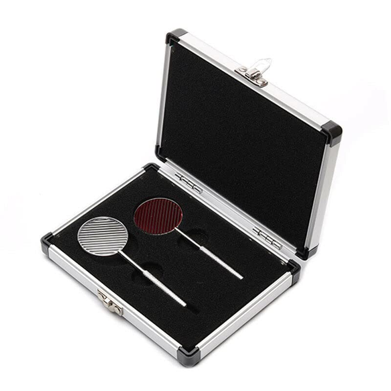 EyeElite Optometry Instrument Maddox Rod Test Lens Professional Optical Eye Inspection Tools with Case Recessive Strabismus Examination Metal Box