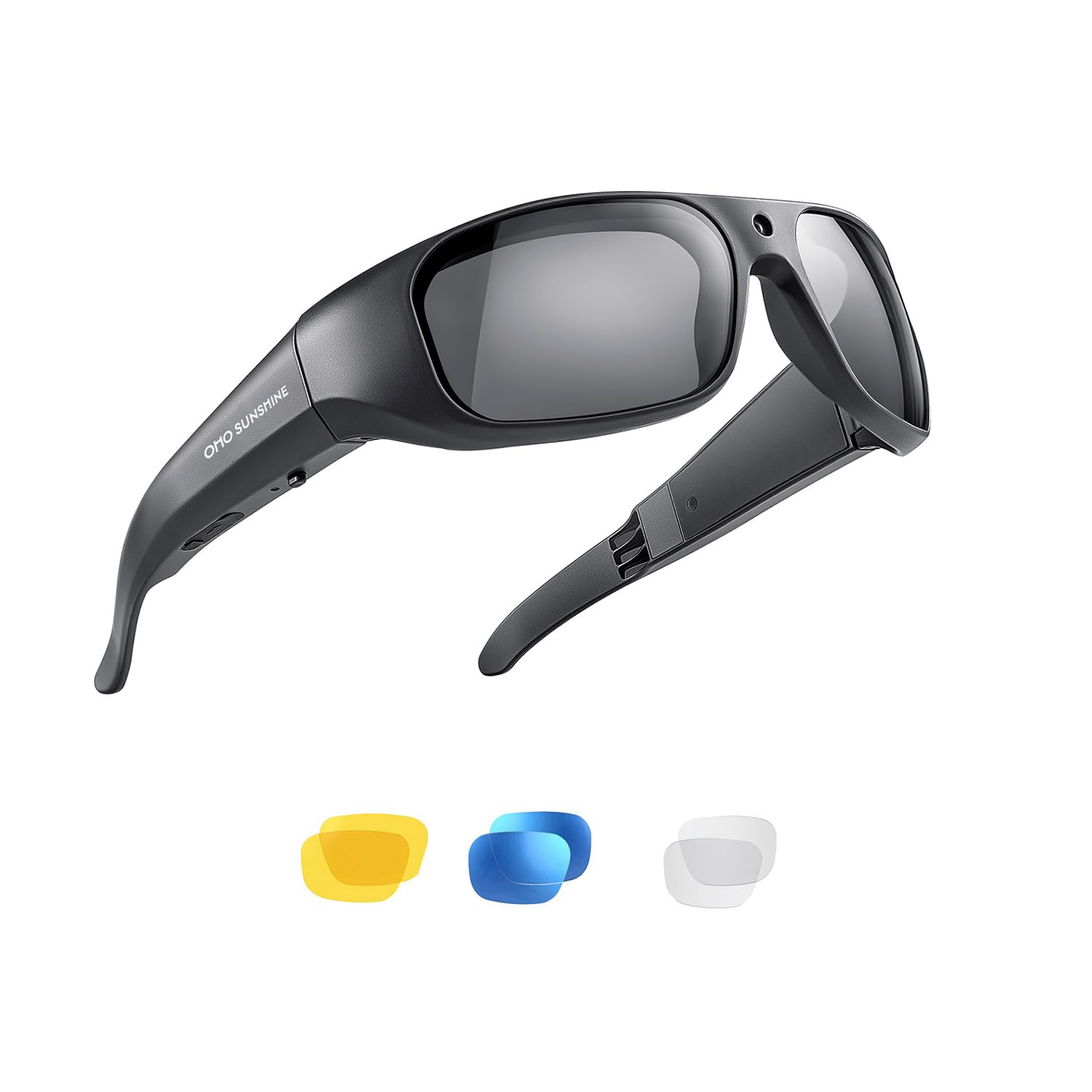 OhO Camera Glasses 4K Pro 24M Resolution H 265 Smart Glasses with Built-in 32GB Memory UV400 Sunglasses for