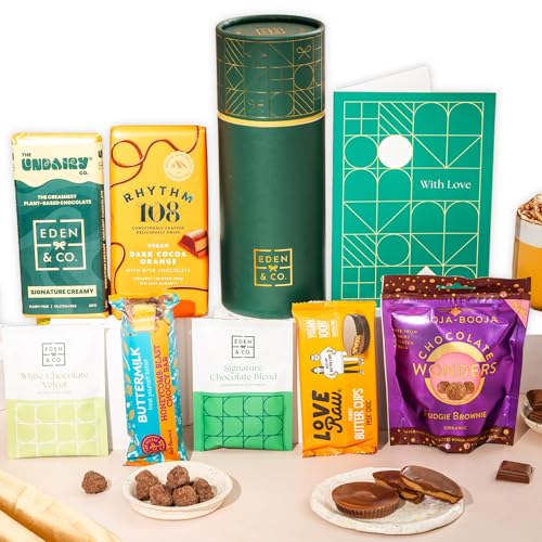 Gluten Free Hamper Gift Box with Truffles & Hot Chocolate Set Gift Hamper For Her Thinking of You by EDEN & CO