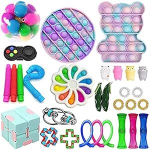 Fidget speelgoedpakketten, goedkope Fidget speelgoedset, 30 stuks Fidget speelgoed set voor kinderen volwassenen, stress…