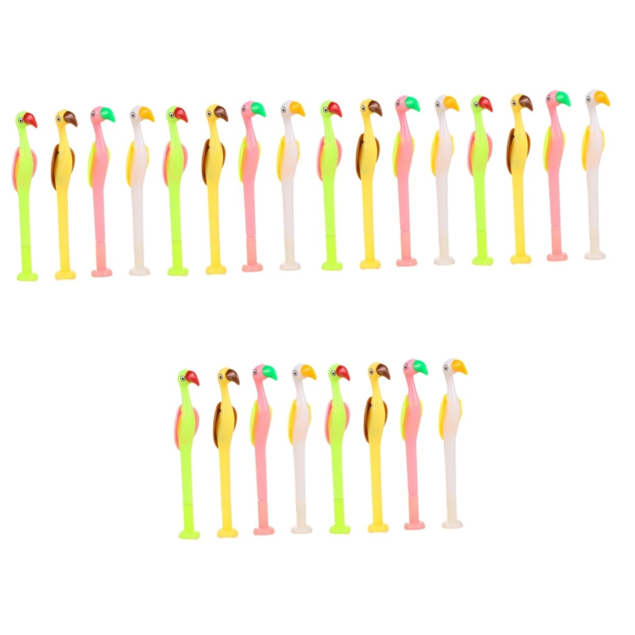 SHINEOFI 24piezas Bolígrafos De Gel Creativos De Flamenco Tinta Para Estudiantes Diseño Kawaii Escritura y Resistente Útiles De Oficina y Escolar