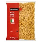 (4 Pack) Chef's Larder Fusilli Pasta Twists 3kg