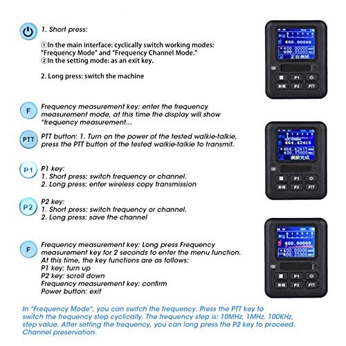 Image of Mini Radio Frequency Meter, Handheld Portable Frequency Counter, Walkie Talkies Mini Decoder, Handheld Portable Radio Frequency Counter Meter with Display Screen