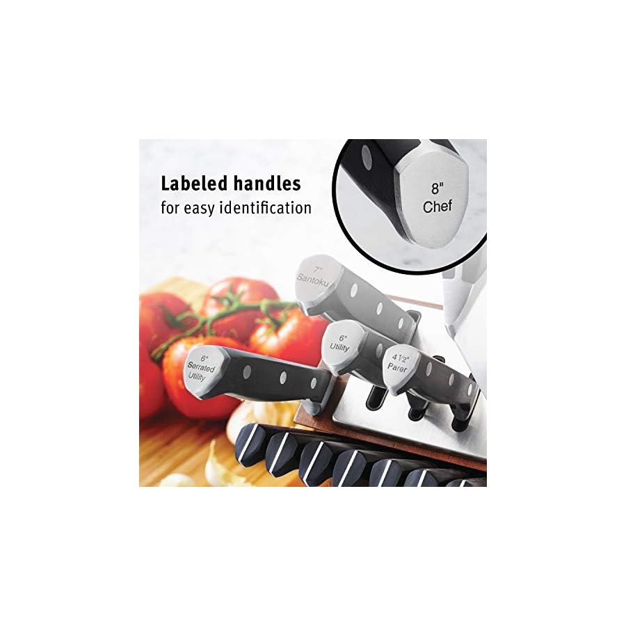 Calphalon-Classic-Self-Sharpening-15-Piece-Cutlery-Knife-Block-Set-Brown Calphalon Classic Self-Sharpening Cutlery Knife Block Set with SharpIN Technology, 15 piece