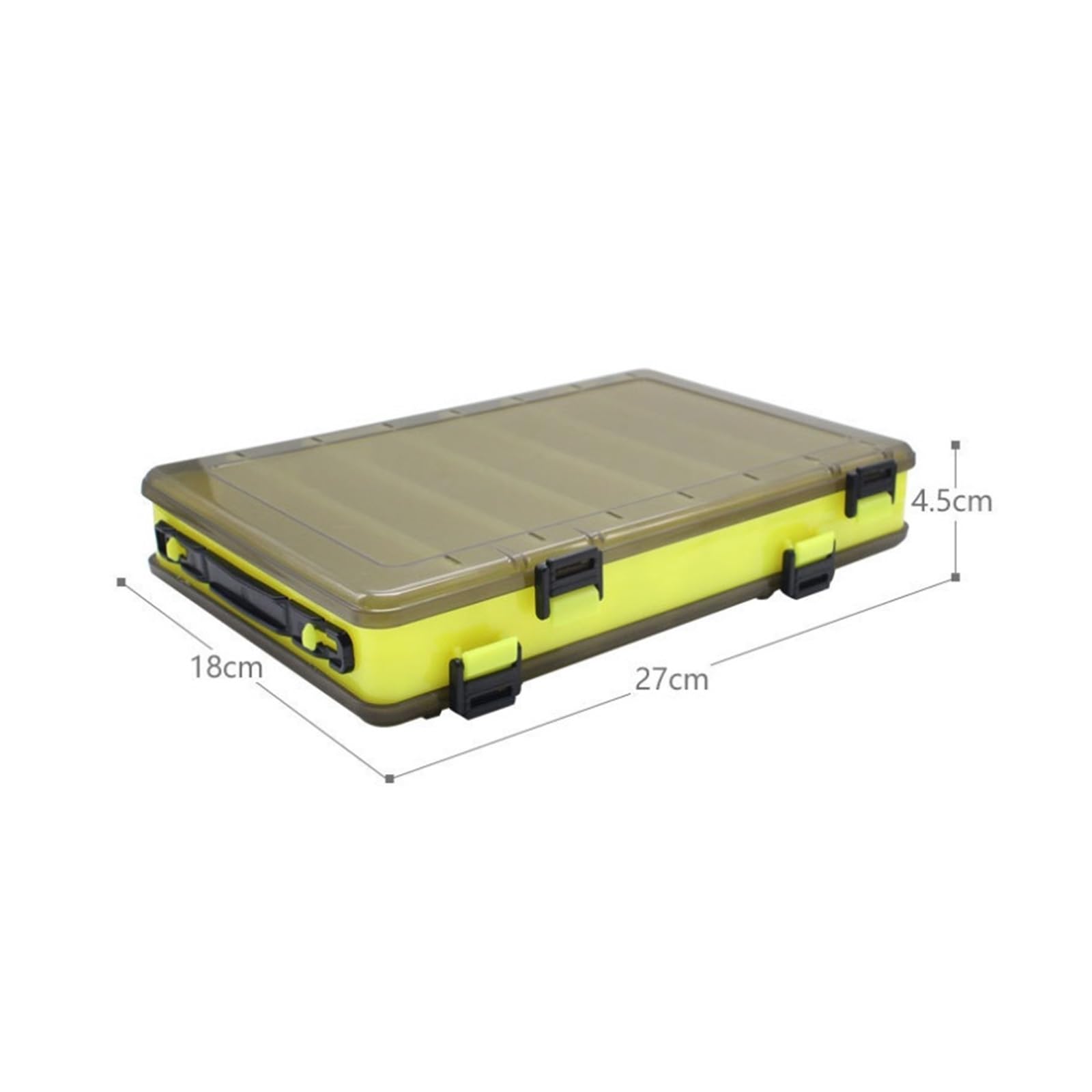 Caja Pesca Para Almacenar Anzuelos Caja Organizadora De Herramientas For Señuelos De Pesca, Compartimentos Interiores Transparentes Visibles Con Orificio De Drenaje Almacenamiento Para Pesca(G)