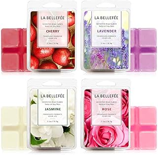 LA BELLEFÉE Scented Wax Melts (4 x 2.5 oz) Natural Soy Wax Cube