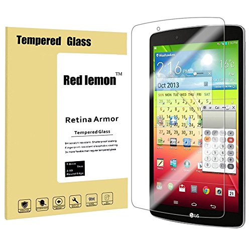 Red lemon 9H Hardness Tempered Glass Screen Protector for LG G PAD F8.0