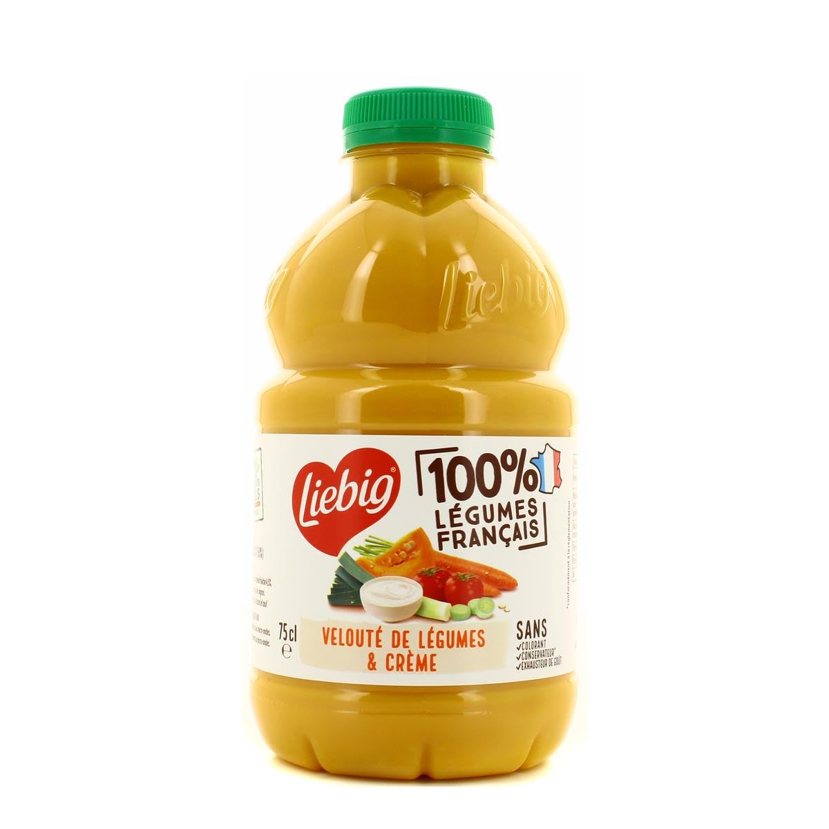 Un velouté naturel sans conservateur pour vos repas familiaux — LIEBIG Soupe Velouté Carotte Potiron, 75cL - Lot de 3