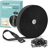Trilancer Sangles de Câble Réglables avec Attache en Scratch Robustes 3.8 cm x 10 m avec...