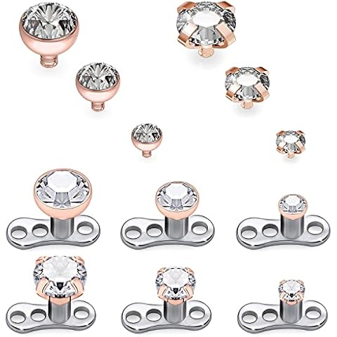 Xwnskvvz G23 Titanium Micro Dermal Jewelry Cover