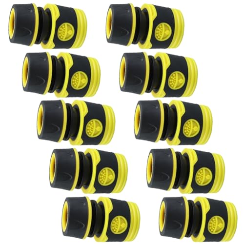 AstarFavor 10 pezzi Raccordo per Tubo da Giardino da 1/2 pollice Connettore per Tubo da Giardino, Attacco Rapido per Tubo da Giardino, Raccordo per Tubo in Plastica per Rubinetto di casa