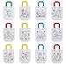 MengH-SHOP Borsa Graffiti Fai da Te Borsa da Festa per Bambini Borsetta da Colorare Tessuto Non Tessuto Arte e Artigianato 12 Modelli 24 Pezzi