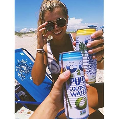 C2O Pure Coconut Water, 17.5 Fluid Ounce (Pack of 12)