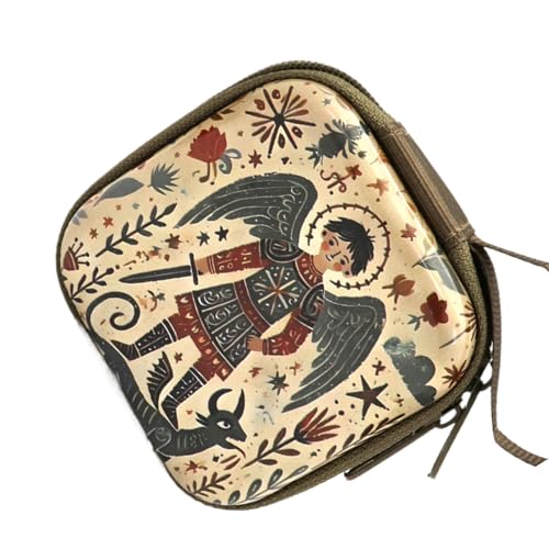 Genérico Estuche Pequeño Para Joyas - Bolsita Religiosa Portátil Con Cremallera - Bolso De Viaje Para Joyería Con Asa | Para Pulsera Pendientes Collar Y Reloj De Chica En San Valentin Y Pascua