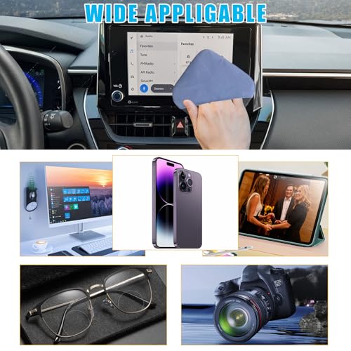 image for Ohleats Car Screen Cleaner, Microfiber Auto Screen Cleaning Pad, Folda