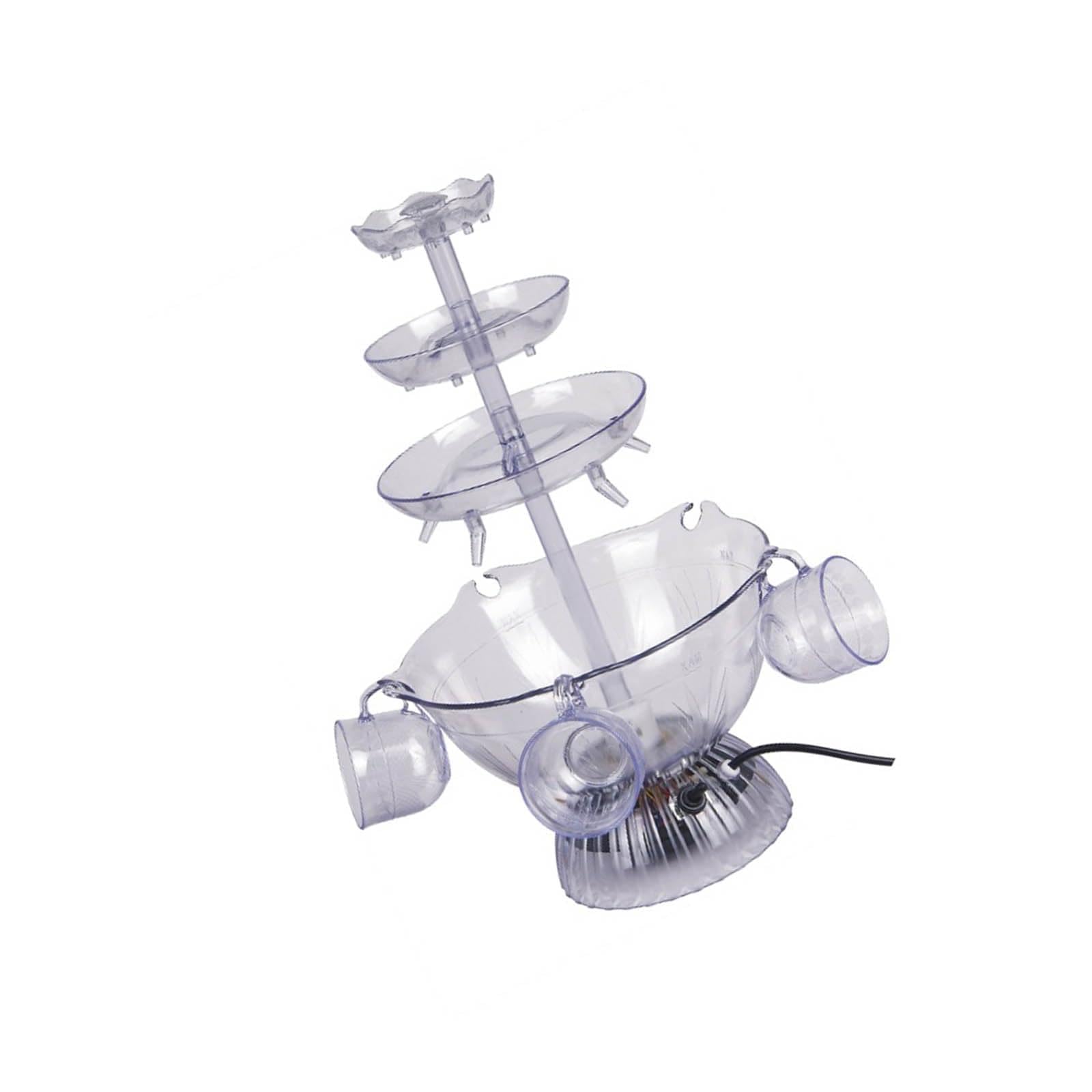 Capacity Beverage Dispensing Fountain 220V with 360 Degree Viewing for Weddings Anniversaries and Special Event Food Safe ABS Drink Dispenser