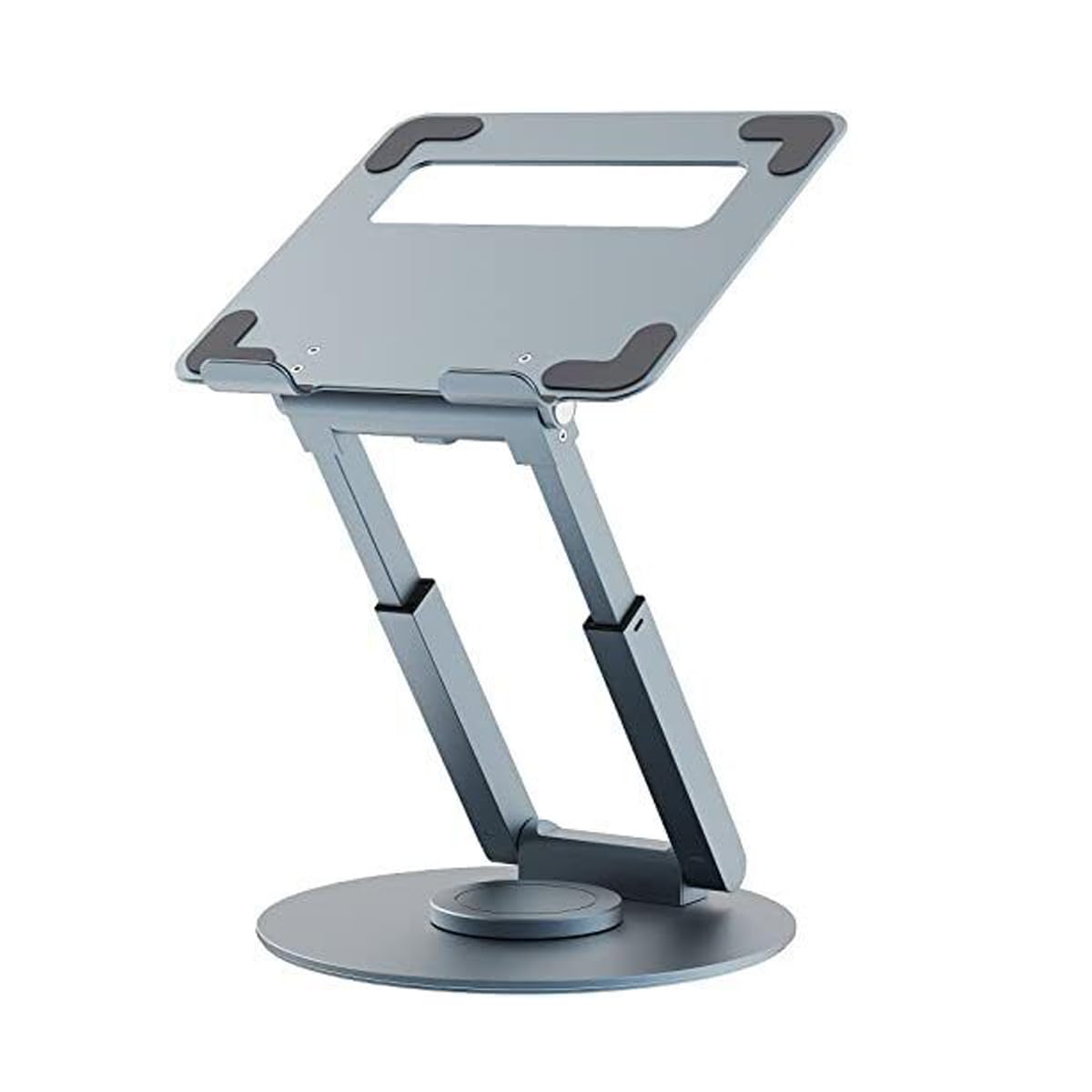Krevia Foldable Laptop Stand | Aluminium Alloy Adjustable Tablet Holder with 360 Swivel Base Rotating Computer Stand | Swivel Desk Laptop Extension Stand MacBook Pro Air iPad Pro(Grey) (B0CG3JGJWY) Amazon Price History, Amazon Price Tracker