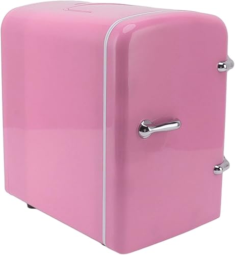 Cryfokt Mini refrigerador de belleza, enfriador portátil, refrigerador personal AC100-240V 4L calentamiento de enfriamiento para dormitorio (enchufe