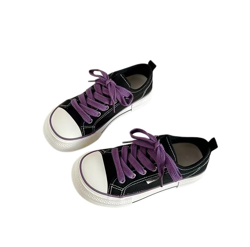 Sneakers Donna,Sneakers Basse Classiche da Donna in Tela, Casual, con Lacci E Suola Imbottita per Il Massimo Comfort.