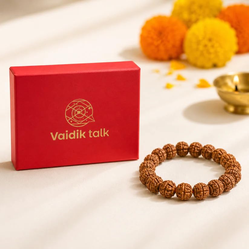 Image of Natural Rudraksha Beaded Bracelet for Men & Women | Spiritual Prosperity & Positive Energy Accessory