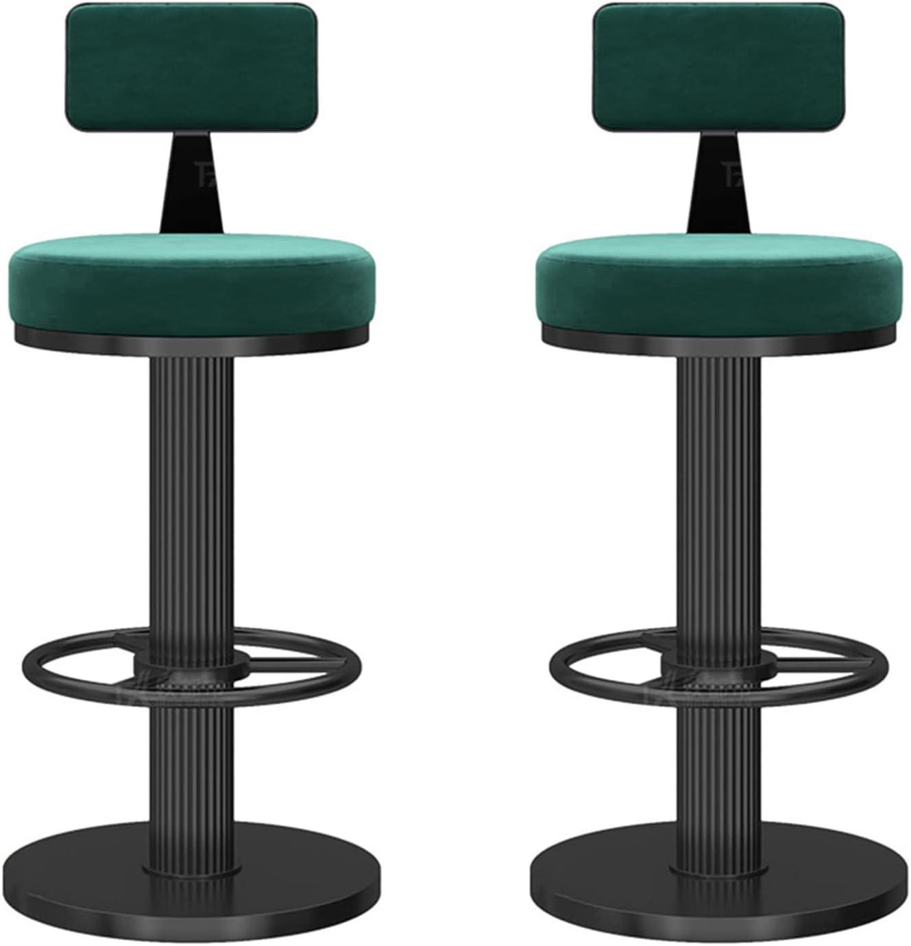 Generic Bar Stool, Set of 2, Kitchen Height Adjustable Bar Stools