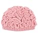 Dragon Honor Unisex Handmade Knitted Brain Beanie Cap Creative Novelty Halloween Hat Pink