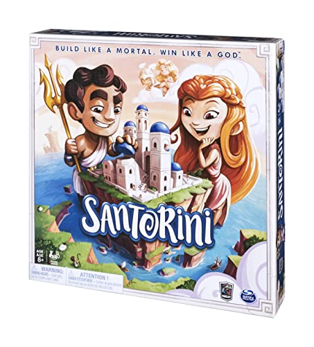 Santorini, Strategy Family Board Game 2-4 Players Classic Fun Building Greek Mythology Card Game, For Kids And Adults Ages 8 And Up #TOP5