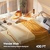Space Heater Indoor - Energy Efficient Portable Heater with Adjustable Thermostat,1200W PTC Rapid Heating Ceramic Technology with Remote,Intelligent Timing (White, E68S Remote Control)