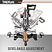Compound Miter Saw, TACKLIFE 12-Inch Double Sliding Miter Saw With 15 Amp Motor, Double-Bevel Cutting (-45°-0°-45°), Dual Slide Rail Design, Extensible Table, 40T Blade for Versatile Material Cutting
