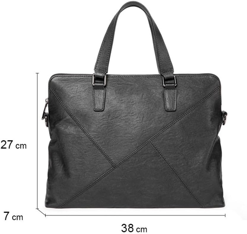 Briefcase Man Leather Large Capacity Holding Cowhide Bag Business Single Shoulder Cross-body Bag Casual4