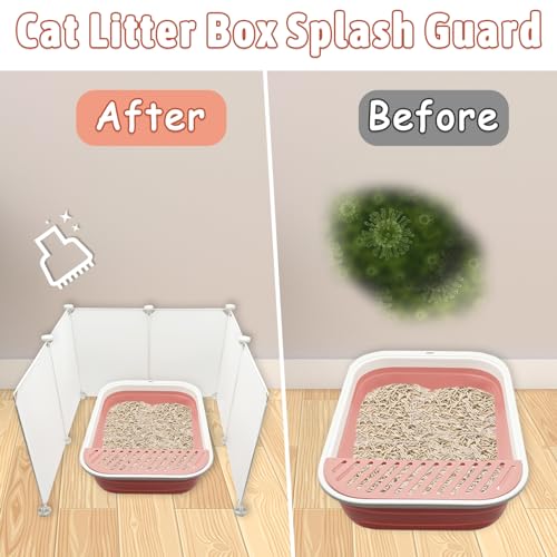 Protector para Arenero de Gato Extra Grande Blanco miniatura 3