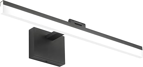 Miniatura 37 de SOLFART Luces LED de Tocador de 24 Pulgadas Níquel Cepillado Lámpara de Baño Luces de Tocador de Baño Sobre Espejo Accesorios de Iluminación de