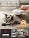 FEELNEEDY Katzenbürste mit Dampf, Furminator Katze mit Auslöseknopf Wassertank, Dampfbürste Katze für Langhaar/Kurzhaar Hunde Katz, USB aufladbar, Zwei-Geschwindigkeits-Sprühfunktion