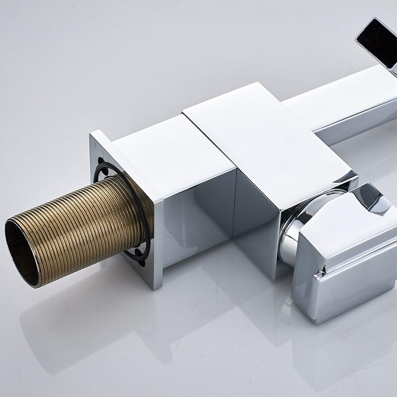 Grifo monomando de bronce para lavabo de baño ideal para proyectos modernos 7