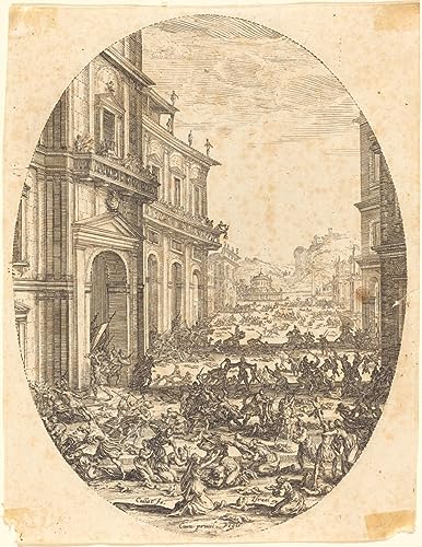 Peinture murale le Massacre des Innocents Jacques Callot toile pour grand mur