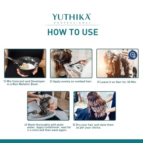 Image of Yutika Professional Creme Hair Color 100gm Light Brown 5.0